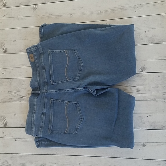 Lee Regular Fit Bootcut Mid Rise Flex Motion womens size 16 Petite jeans - Picture 8 of 8